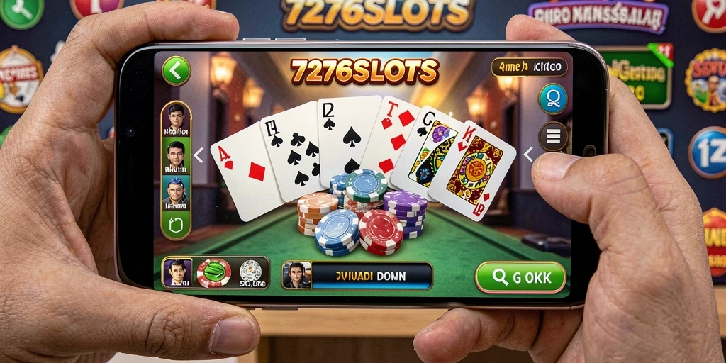 Screenshot utama 7276SLOTS dengan tampilan gameplay seru.
