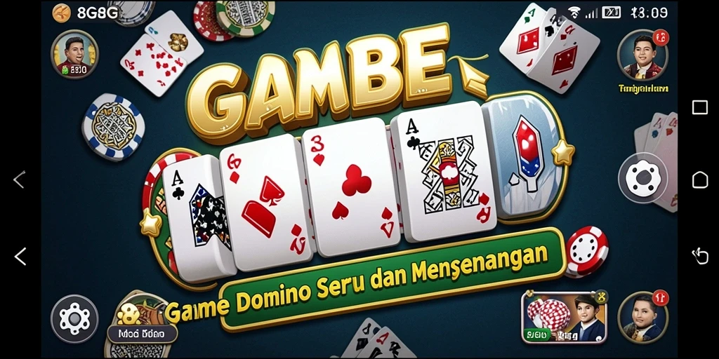 Screenshot 8G8G menunjukkan gameplay seru permainan Domino.