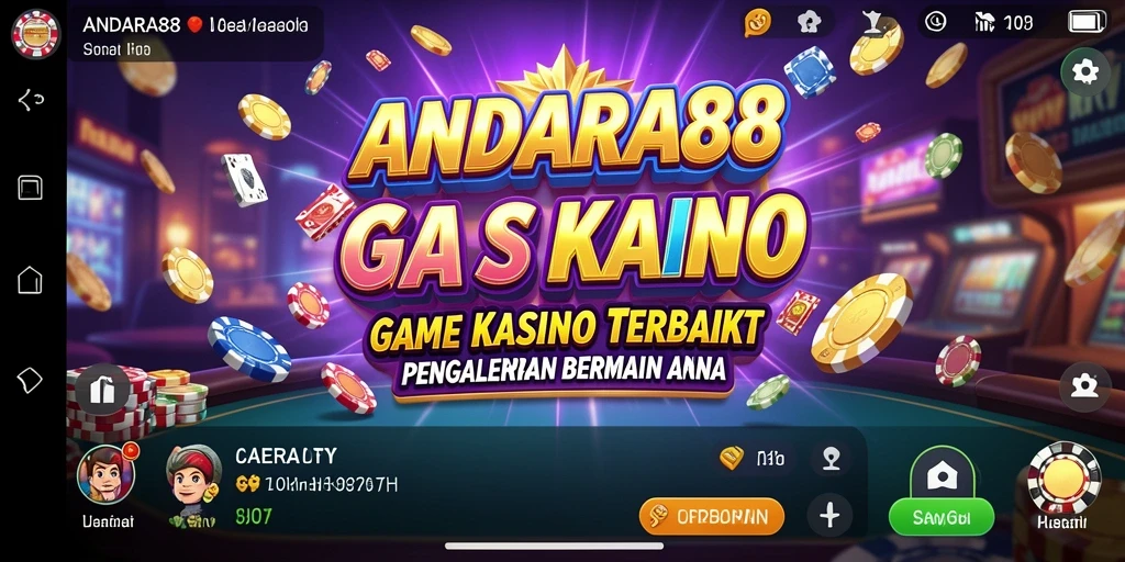Tampilan menarik dan seru saat bermain game Kasino di ANDARA88.