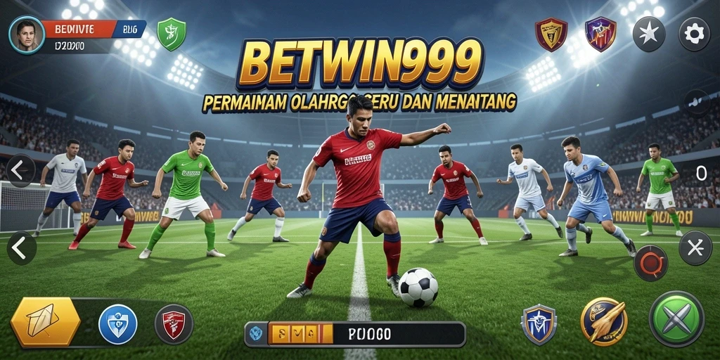 Tampilan utama BETWIN999 menampilkan gameplay olahraga yang seru dan kompetitif.