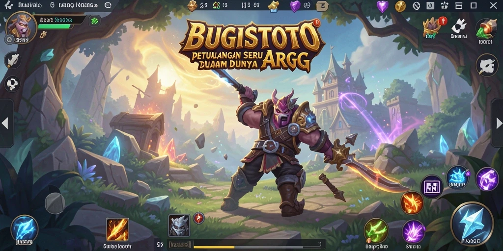 Tampilan gameplay seru dalam petualangan ARPG BUGISTOTO.