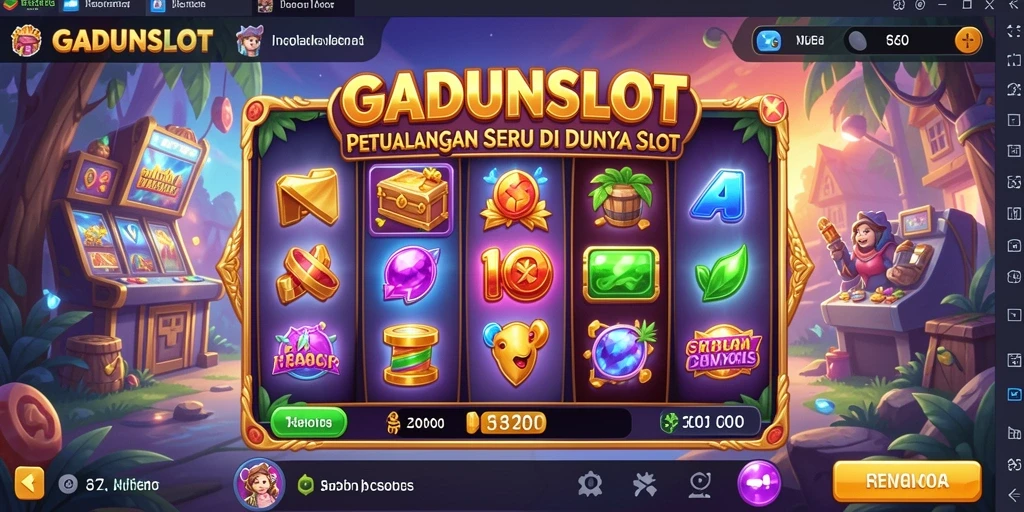 Screenshot gameplay GADUNSLOT yang menampilkan aksi petualangan seru.