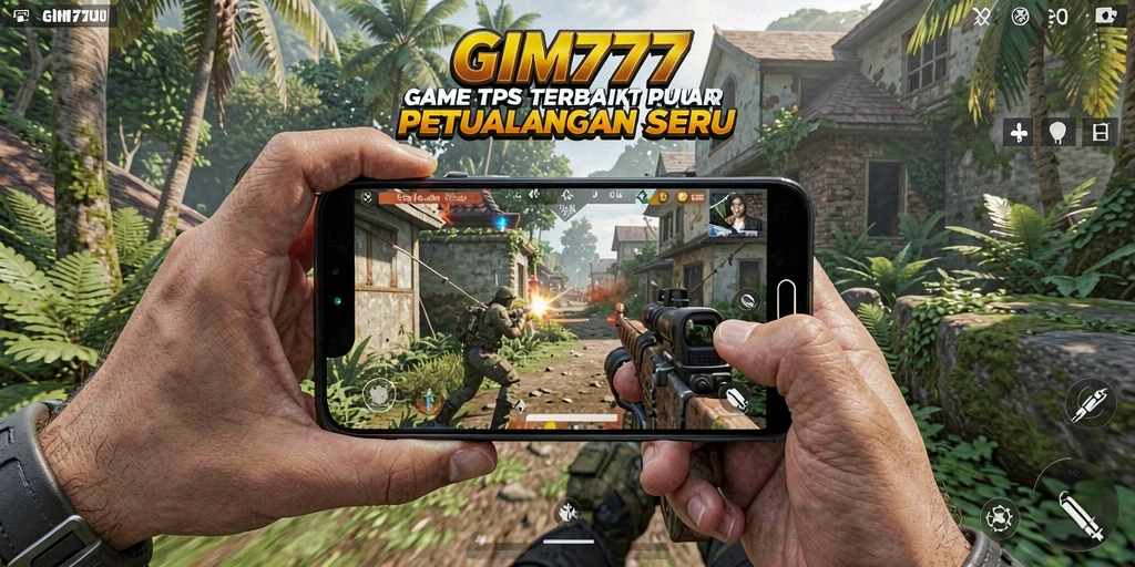 Screenshot utama GIM777 menampilkan pertarungan seru di arena TPS.