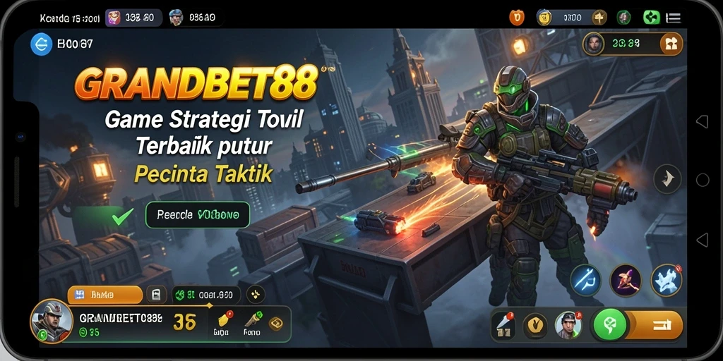 Tampilan utama gameplay STRATEGY yang menantang dan imersif.