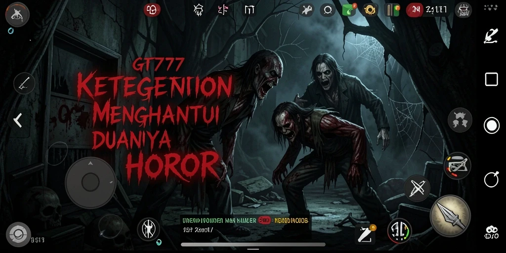 Tampilan gameplay GT777 yang mencekam dan menyeramkan.
