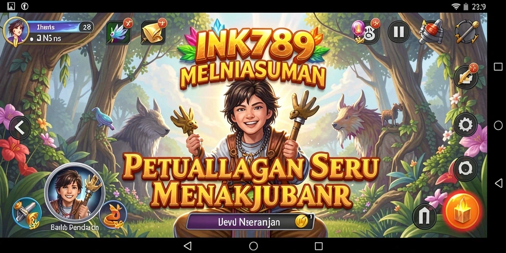 Tampilan gameplay petualangan yang menakjubkan di INK789.