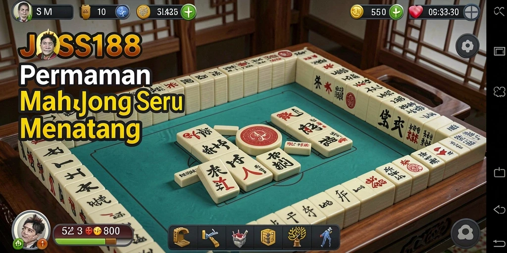 Screenshot gameplay JOSS188 yang menampilkan tantangan Mahjong yang seru.