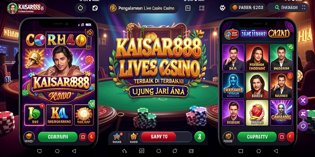 Tampilan gameplay Live Casino yang mendebarkan di KAISAR888.