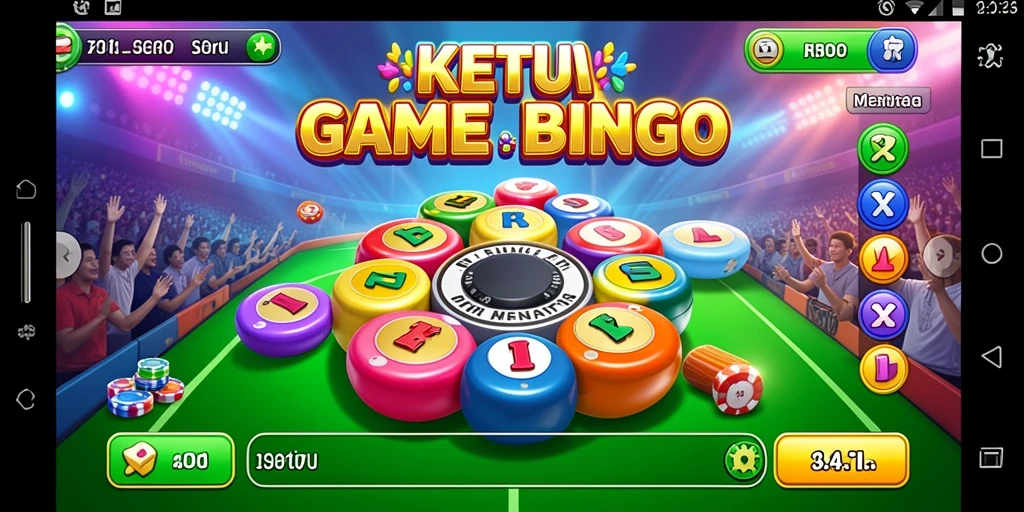 Gameplay seru Bingo di KETUA dengan tampilan menarik.
