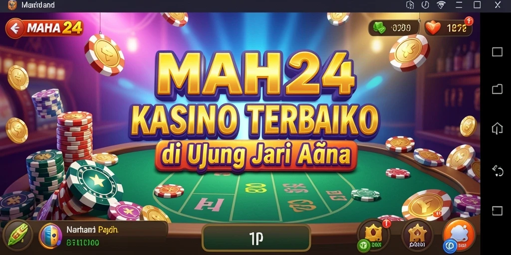 Tampilan screenshot utama MAHA24 menampilkan gameplay Kasino yang seru.