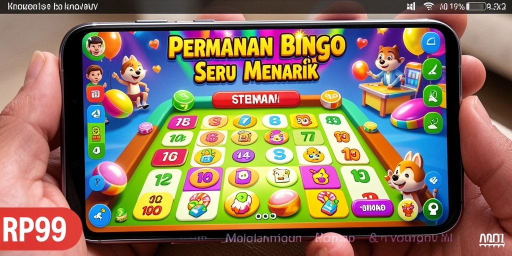 Tampilan screenshot utama RP99 menampilkan gameplay Bingo yang seru.