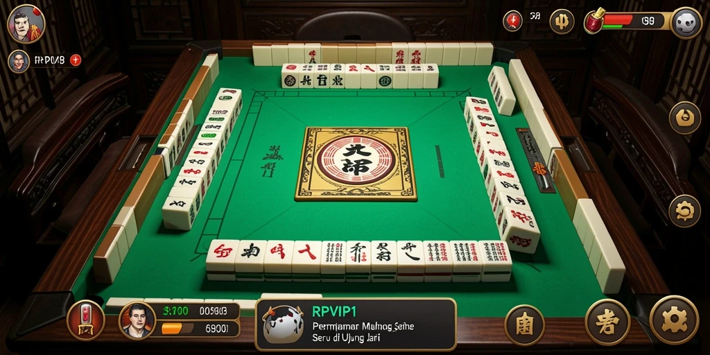 Tangkapan layar RPVIP1 menampilkan gameplay Mahjong yang seru dan menantang.
