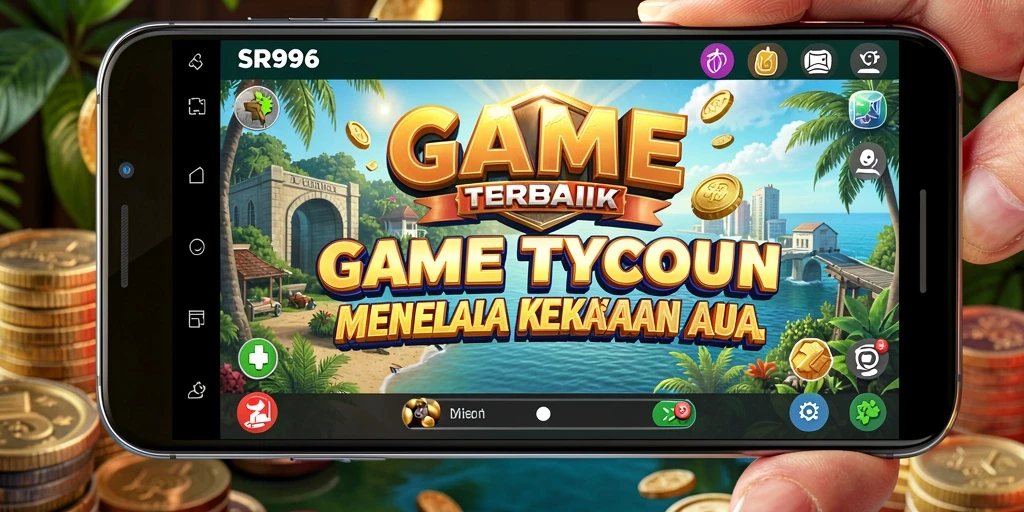 Tangkapan layar utama SR996 menampilkan gameplay Tycoon yang menarik.