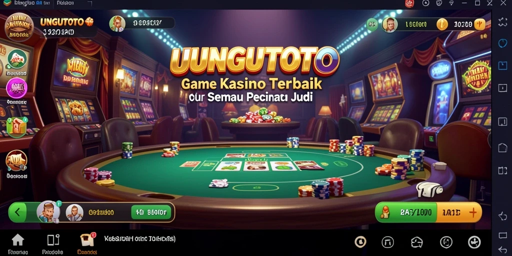 Tangkapan layar UNGUTOTO menampilkan aksi seru dalam permainan Kasino.