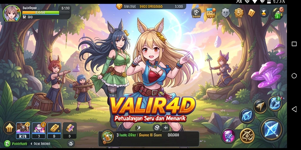 Screenshot gameplay VALIR4D yang menampilkan aksi seru karakter Anime.