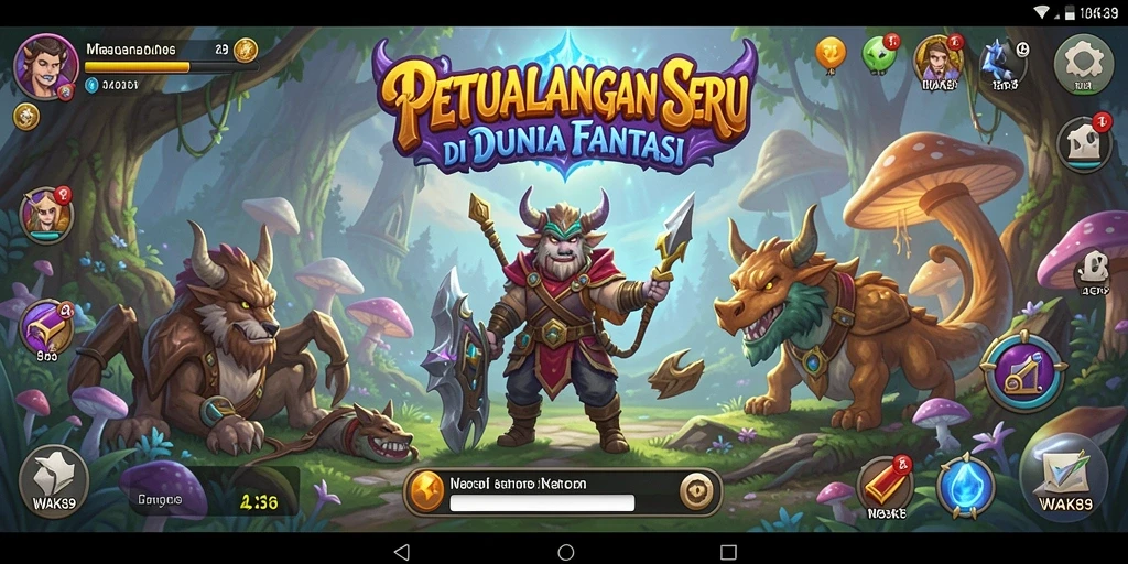 Tampilan menakjubkan dari gameplay RPG WAK89 yang memukau.