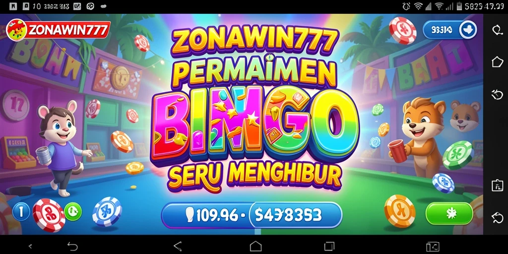Tampilan gameplay seru dari ZONAWIN777 dengan berbagai fitur Bingo.